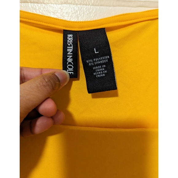 🔒SOLD🔒Kristin Nicole | Yellow Tank Top | Size Large | Great Condition - Picture 2 of 3